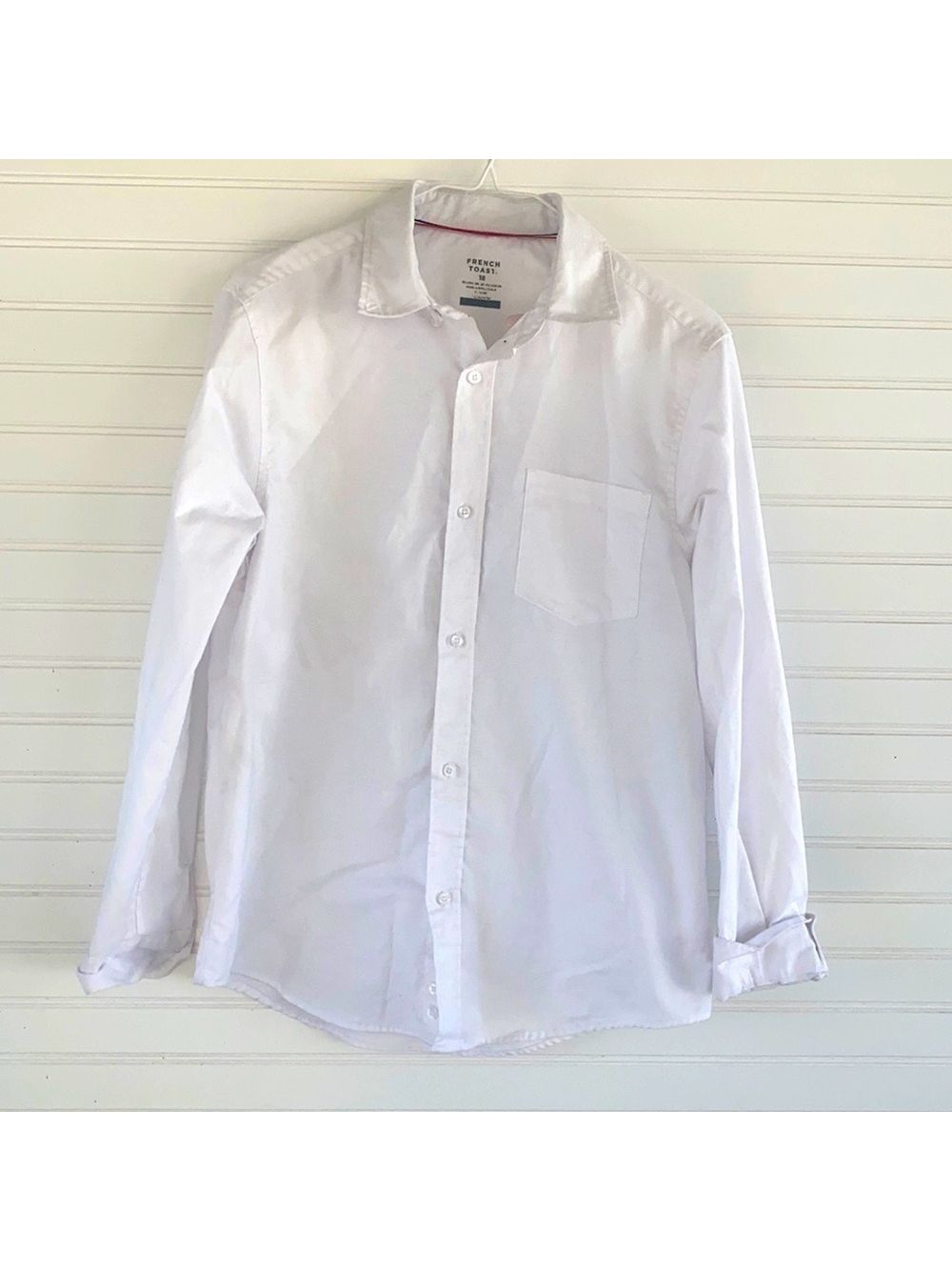 French Toast White Button Shirt Size 18